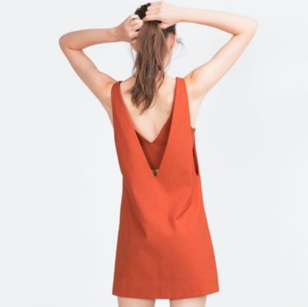 xs Zara burnt orange dress